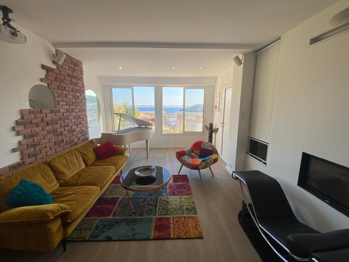 Au Coeur Du Parc National Du Massif Des Calanques, La Flibuste Des Goudes, Maison 2 Chambres, Climatisee, Jardins, Solarium, Proche Plage, Large Vue Mer Μασσαλία Εξωτερικό φωτογραφία
